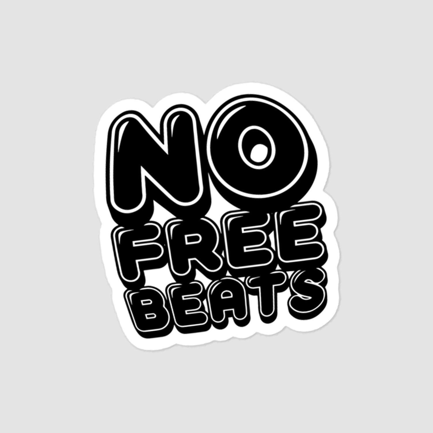 No Free Beats sticker